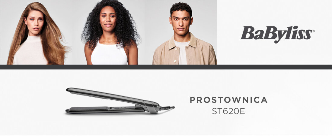 Prostownica BABYLISS Titanium Shine ST620E 230 stopni wygląd design prezentacja wizualizacja Bez wysiłku