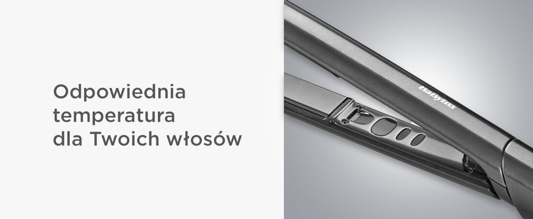 Prostownica BABYLISS Titanium Shine ST620E Odpowiednia temperatura 3 cyfrowe ustawienia temperatura dopasowanie kondycja włosy Równomierne rozłożenie temperatury kontrola bezpieczeństwo stylizacja