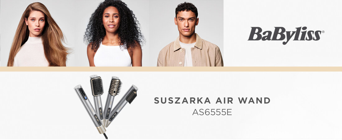 Suszarka BABYLISS Air Wand AS6555E wygląd design prezentacja wizualizacja Zadbaj o swoje włosy!
