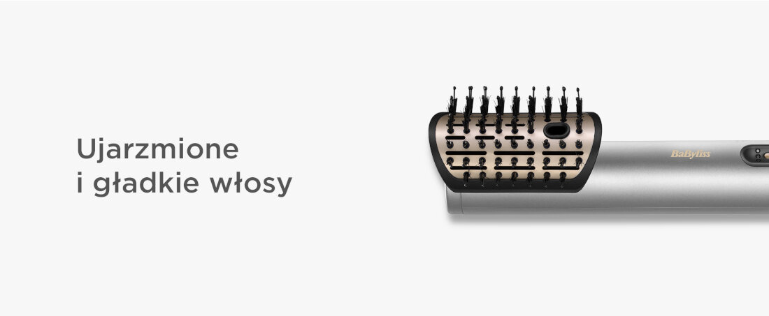 Suszarka BABYLISS Air Wand AS6555E Ujarzmione i gładkie włosy układają się gładko wzdłuż fryzury Nakładka obracająca się