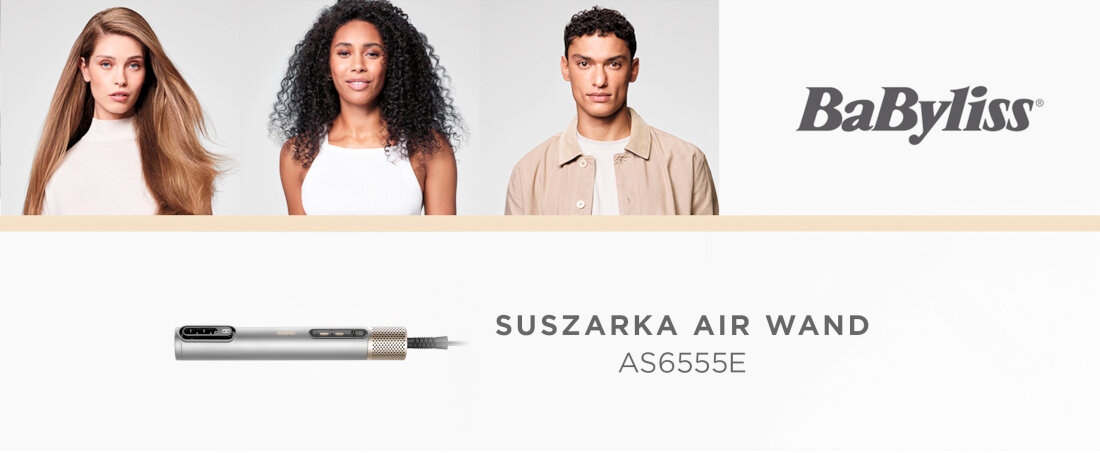 Suszarka BABYLISS Air Wand AS6555E 1600 W wygląd design prezentacja wizualizacja susz i stylizuj