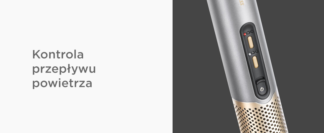 Suszarka BABYLISS Air Wand AS6555E 1600 Kontrola przepływu powietrza 3 poziomy nadmuchu i 4 ustawienia temperatury ułatwienie stylizacja włosy