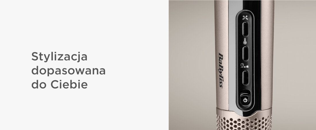 Lokówka BABYLISS C6688E 25 mm Pełna personalizacja stylizacji loki fale dostosowanie potrzeby 4 ustawienia temperatury przepływ powietrza 4 ustawienia timera trzy opcje zdefiniowania kierunku sketu