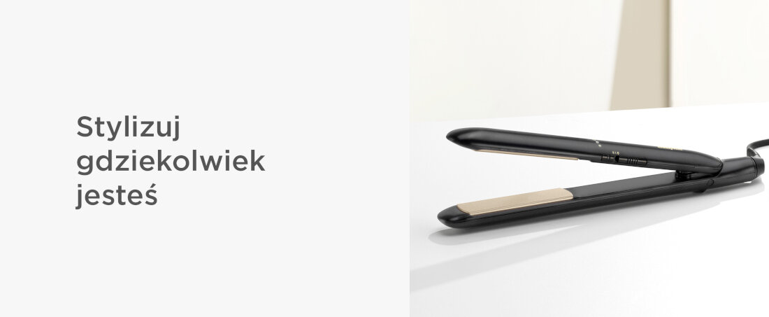 Prostownica BABYLISS ST242E Stylizuj gdziekolwiek jesteś Smukła konstrukcja wygląd komfort wygoda