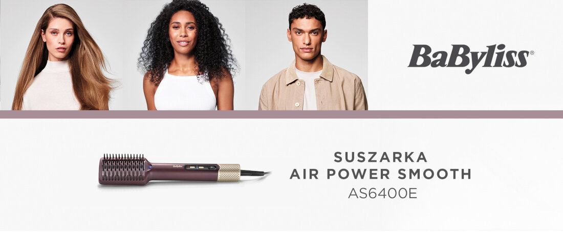 Szczotka prostująca BABYLISS AS6400E prezentacja design wizualizacja wygląd Zadbaj o swoje włosy