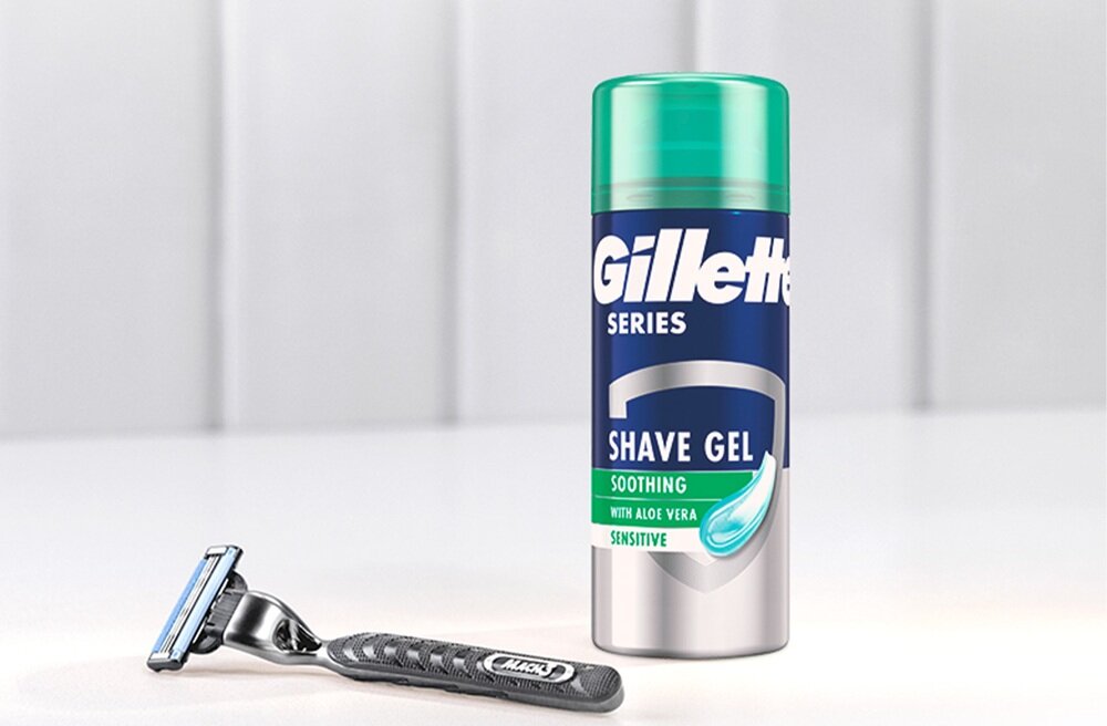 Ostrza do gol arki GILLETTE Mach3 (12 sztuk) zestaw z żelem, ochrona przed podrażnieniami