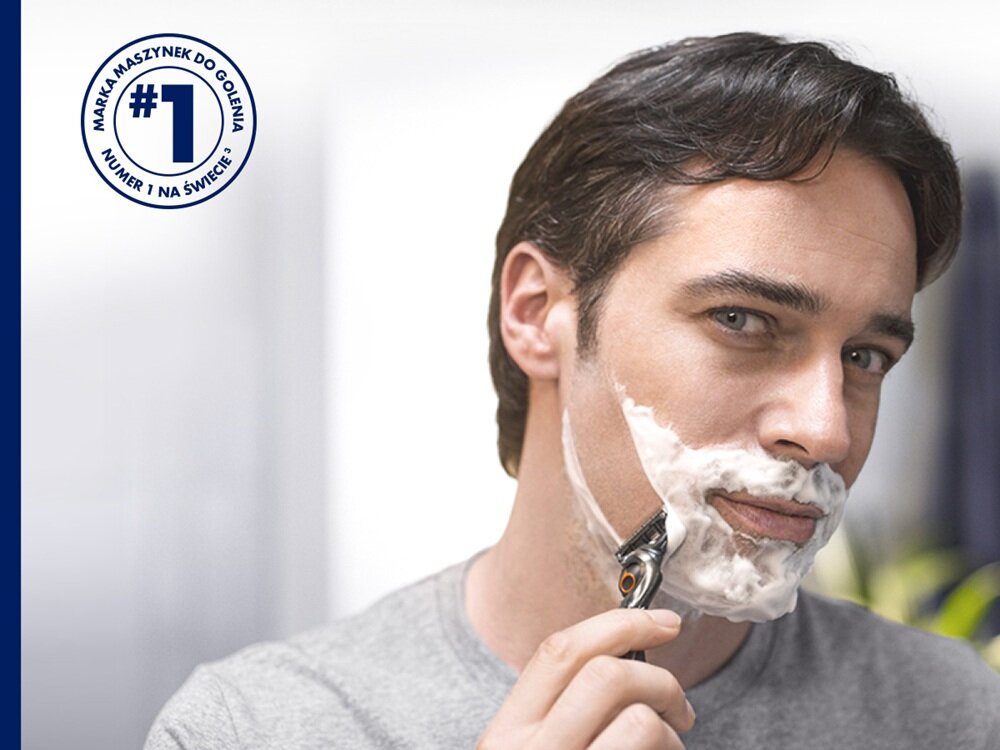 Golarka GILLETTE ProGlide + 6 ostrzy cienki i precyzyjne ostrza, do trudno dostepnych miejsc, równomierny efekt golenia, gładka skóra