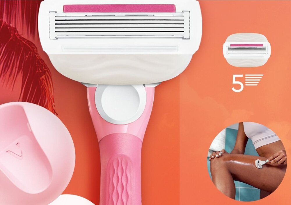 Zestaw GILLETTE Venus SugarBerry gładka skóra, miękkość, 5 ostrzy, gładkość na dłużej,specjalny pasek nawilżający SkinCushion