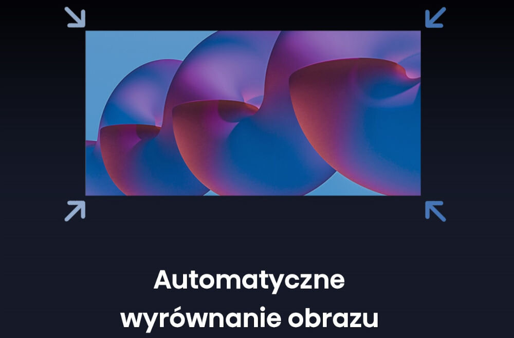 Projektor HISENSE M2 Pro automatyczne wyrównanie obrazu szybka konfiguracja
