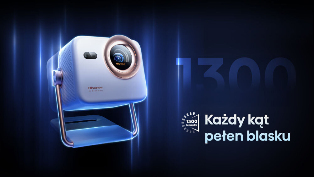 Projektor HISENSE M2 Pro 1300 ANSI lumenów kontrast 1000:1 jasny obraz