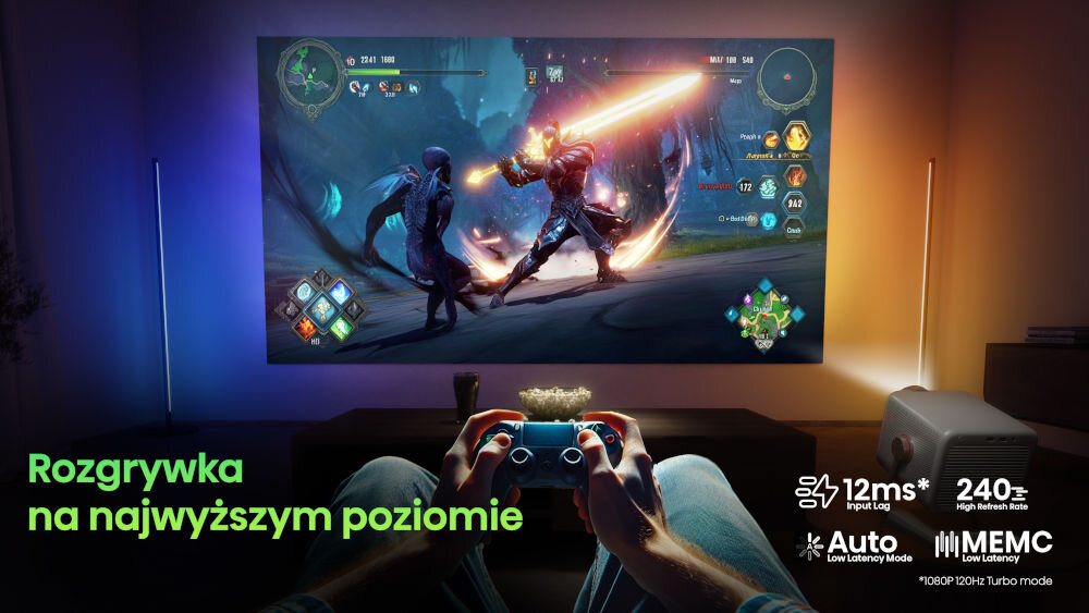 Projektor HISENSE M2 Pro 240Hz 12ms input lag Auto Low Latency MEMC