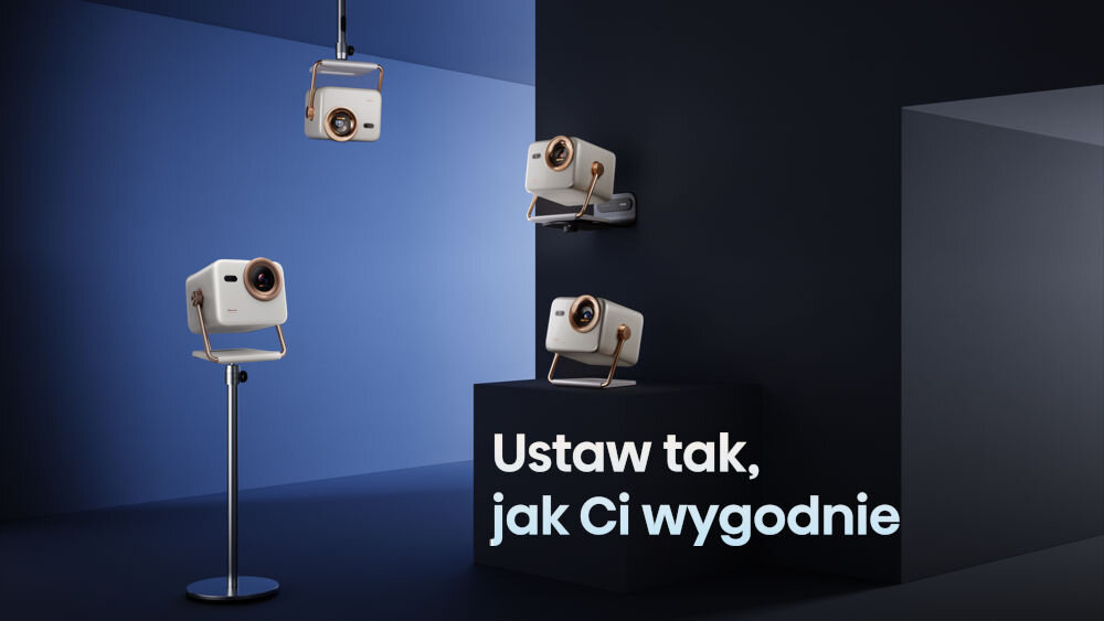 Projektor HISENSE M2 Pro montaż ściana sufit podłoga elastyczny