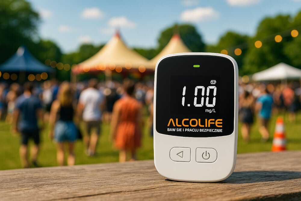 ALKOMAT ALCOLIFE S3 MINI Profesjonalna dokładność sensor elektrochemiczny precyzyjne i powtarzalne wyniki na pomiarze alkoholu w wydychanym powietrzu