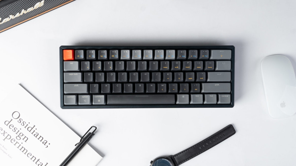 KEYCHRON K12 pełny antighosting i n-key rollover niezależnie od tego, ile klawiszy wciśniesz jednocześnie - klawiatura obok myszki i zegarka