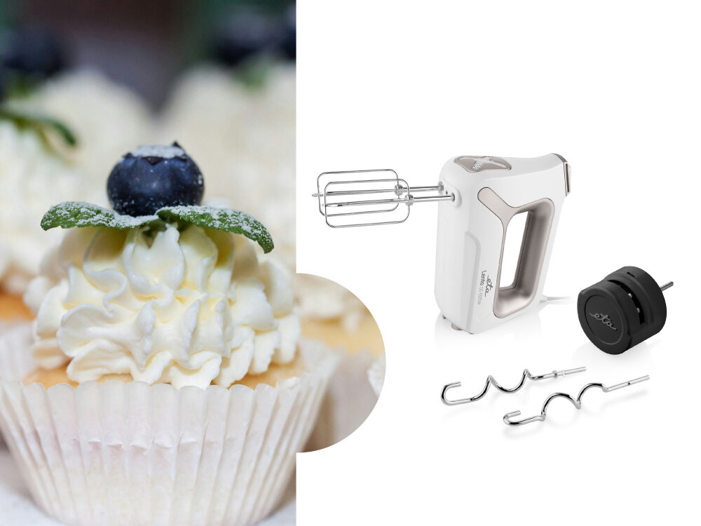 Mikser ETA Lento Elements Terra ETA005190110 prosta i intuicyjna obsługa, szybki demontaż mieszadeł i haków, łatwe mycie, funkcja chroniąca przed przegrzaniem