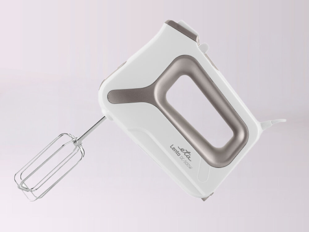 Mikser ETA Lento Elements Luna ETA005190310 ergonomiczny kształt, odpowiednio leży w dłoni, regulacja prędkości, funkcja turbo