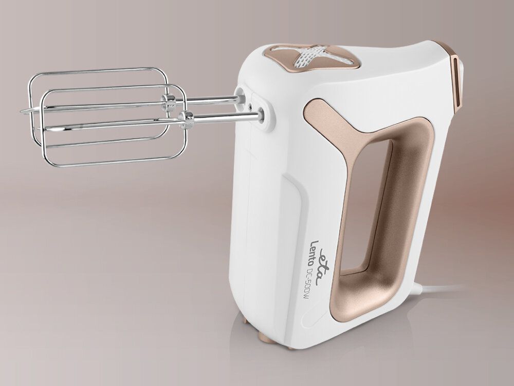 Mikser ETA Lento Elements Sole ETA005190210 moc, precyzja, elegancja, zaawansowany i energooszczędny silnik, ubijanie śmietany, mieszanie ciasta, wyrabianie