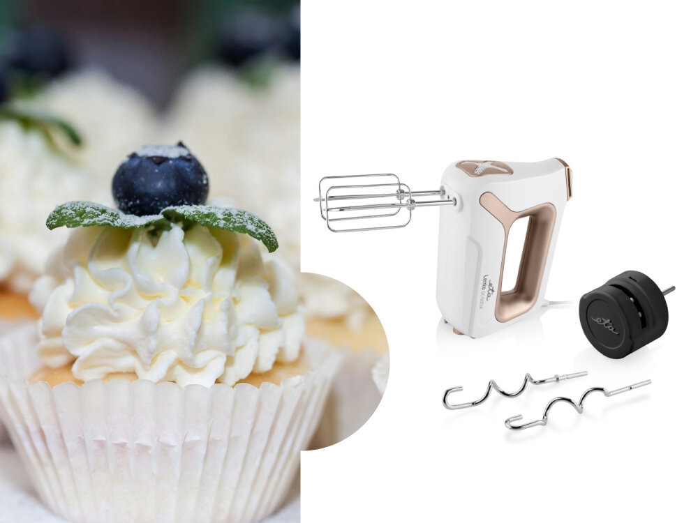 Mikser ETA Lento Elements Sole ETA005190210 prosta i intuicyjna obsługa, szybki demontaż mieszadeł i haków, łatwe mycie, funkcja chroniąca przed przegrzaniem