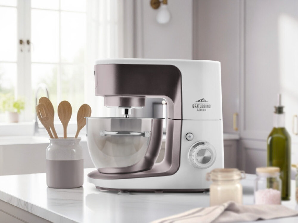 Robot kuchenny planetarny ETA Gratussino III Elements 302390310 1200W siła, trwałość, wygodne użytkowanie, cicha praca, stabilność, długa żywotność urządzenia
