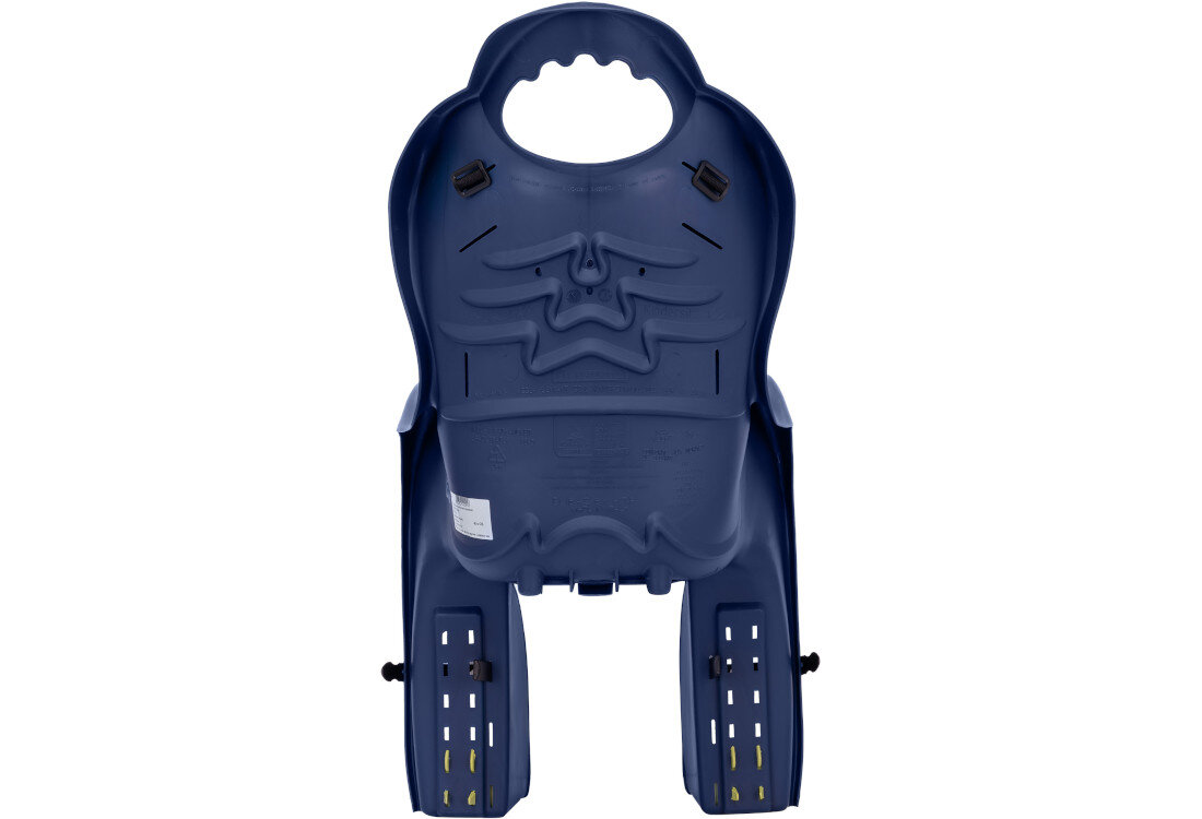 Fotelik rowerowy HTP DESIGN Elibas Granatowo-szaro-limonkowy Certyfikowane bezpieczeństwo normy EN14344 wysoka jakość Ochrona głowy miejsce na kask