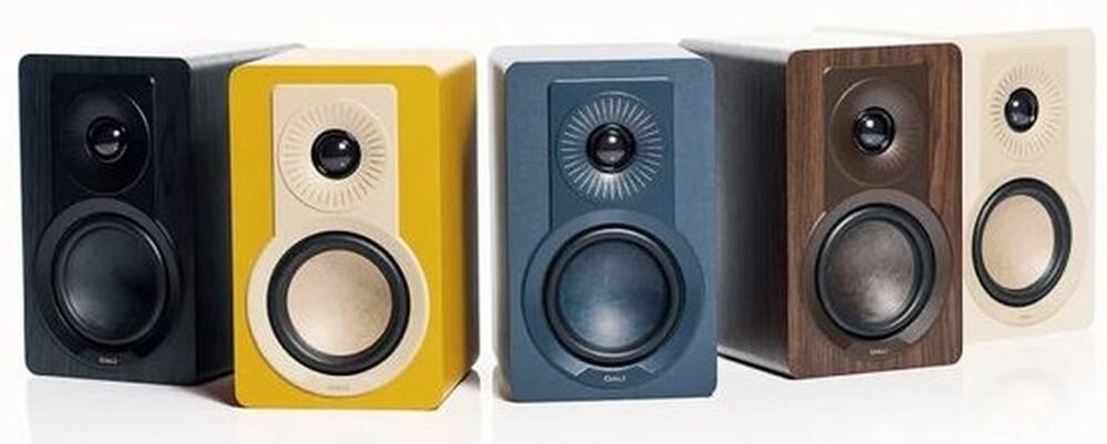 Kolumny głośnikowe DALI KUPID  hi-fi kolumny podstawkowe pasywne design, kolumny w różnych wersjach kolorystycznych na białym blacie