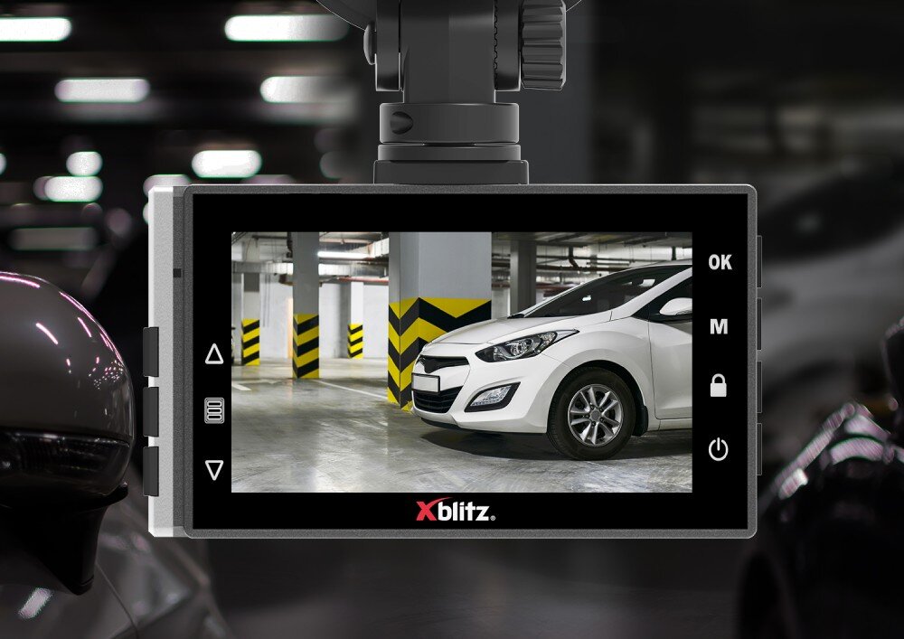 Wideorejestrator XBLITZ S9 Duo tryb parkingowy monitorowanie zasilanie
