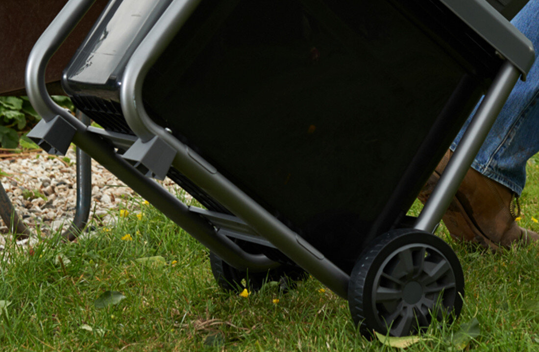Rozdrabniacz do gałęzi RYOBI RSH3045U elektryczny konstrukcja kola transport