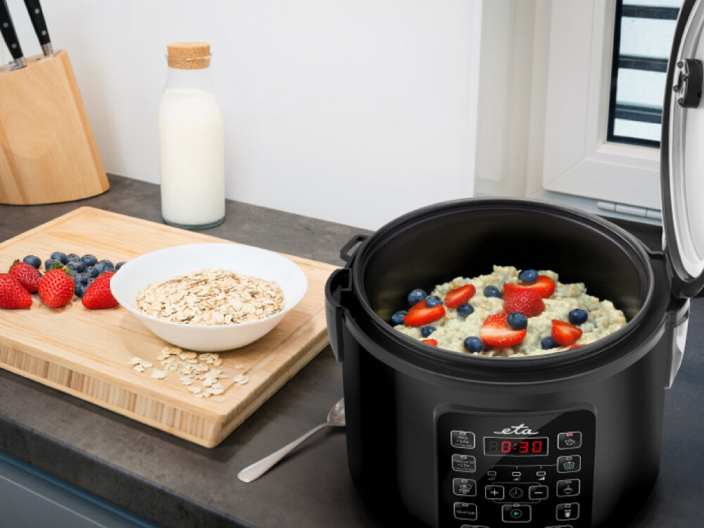Ryżowar ETA Fornellino 813190000 wielofunkcyjne urządzenie, dobrze ugotowany ryż, pojemność 1.5 l, posiłek dla całej rodziny, duży czytelny ekran LED