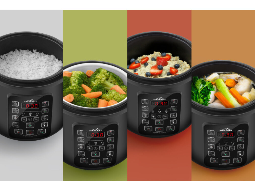 Ryżowar ETA Fornellino 813190000 9 gotowych programów, gotowanie na parze, wszechstronne zastosowanie