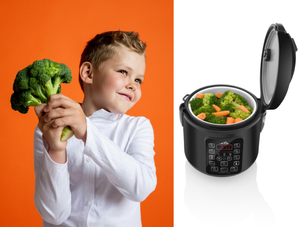 Ryżowar ETA Fornellino 813190000 wyjmowana misa, bez przypaleń, gotowanie na parze, zachowanie wartości odżywczych