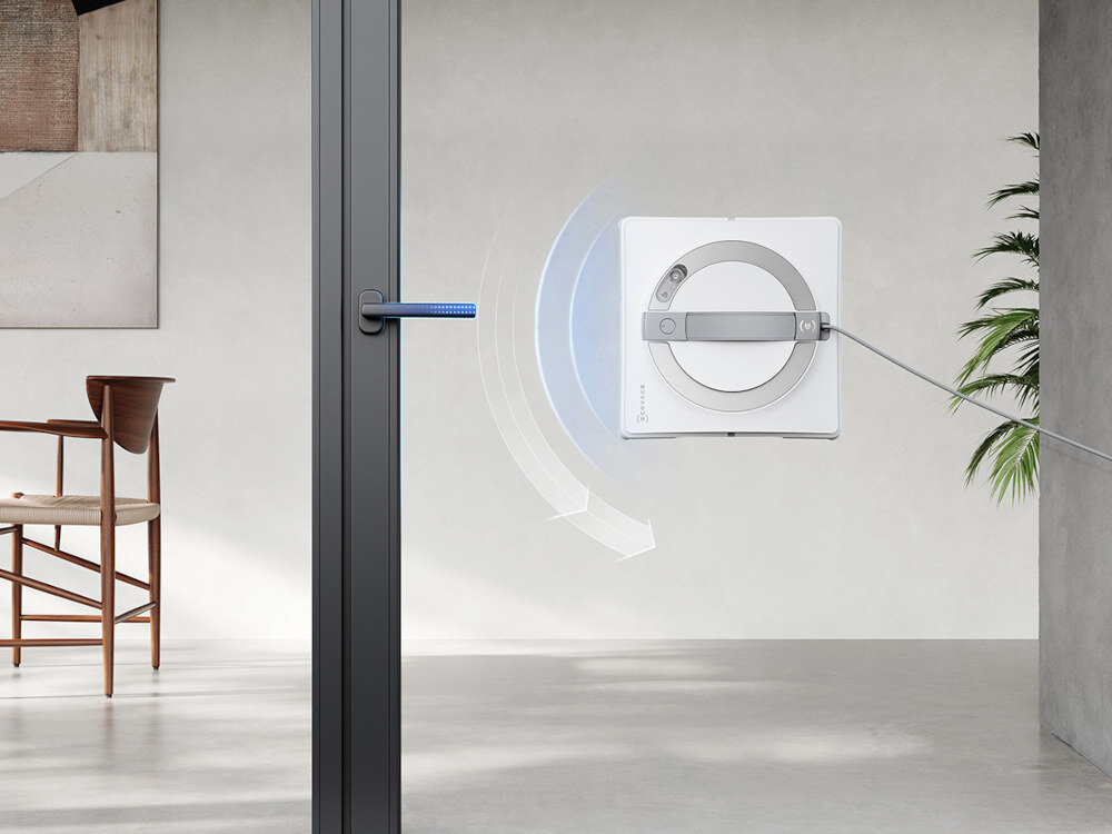Robot do mycia okien ECOVACS Winbot W2 Pro Omini czyszczenie bez ograniczeń sześć w jednym system WIN-SLAM 4.0 różne powierzchnie szklane zabrudzenia