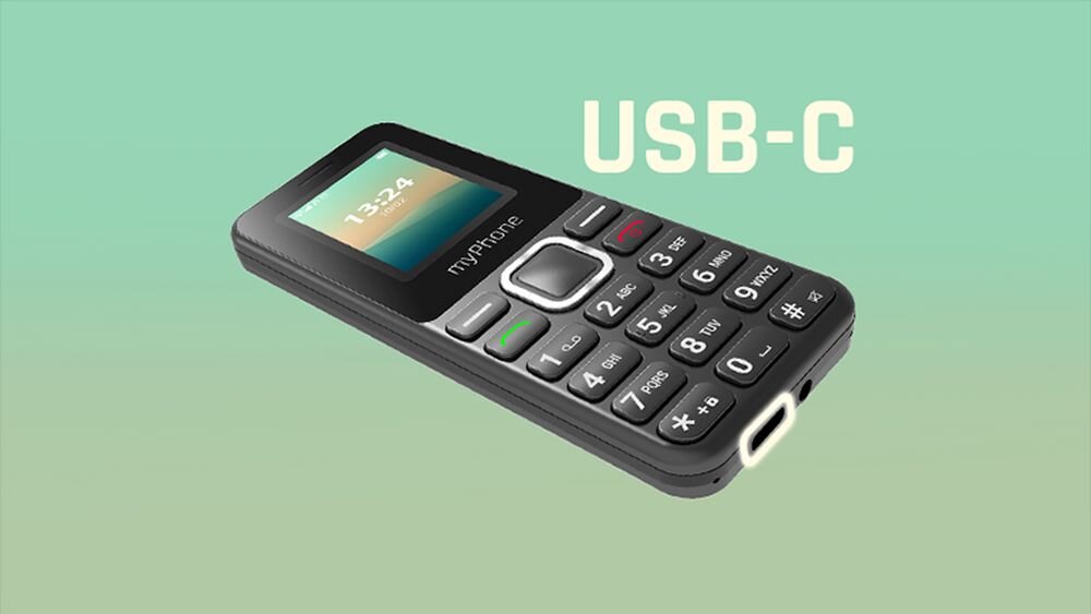 Telefon MYPHONE 2240 LTE bateria zasilanie łączność ładowanie baza wyświetlacz klawiatura czuwanie dzwonienie dzwonki przewód słuchawka numery funkcje opis cechy