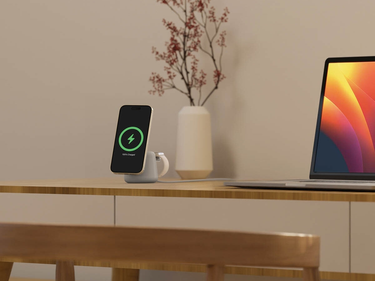 BELKIN 2w1 QI2 - stacja ładująca na biurku