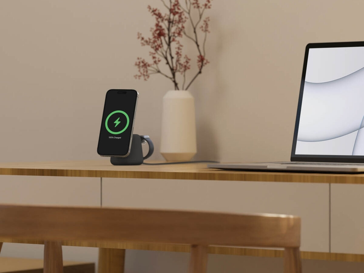 BELKIN 2w1 QI2 - stacja ładujaca na biurku