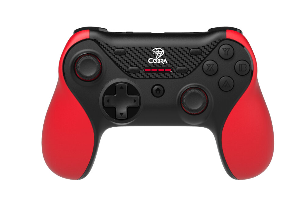 Kontroler COBRA QSP7001D Czarno-czerwony komfort obsługa wygoda zasięg 10 metrów