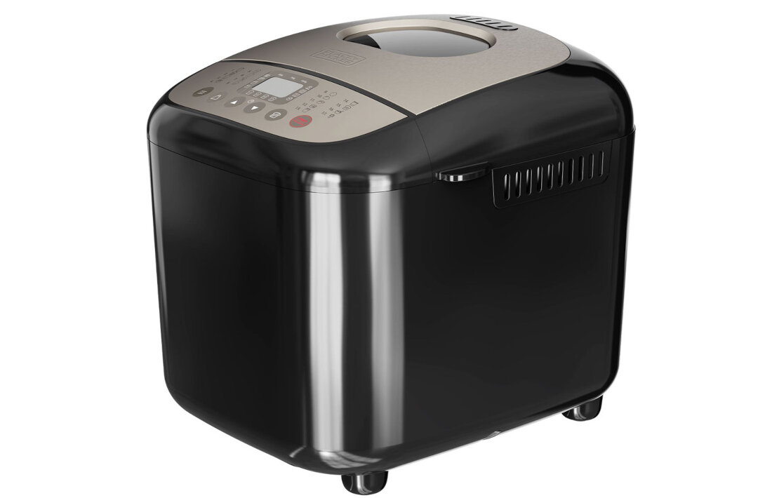 Wypiekacz do chleba BLACK&DECKER BXBM600E Czarny 17 programów różnorodne rodzaje pieczywa różne ciasta ciasto na pizzę pyszne dżemy możliwości