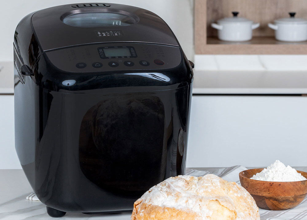 Wypiekacz do chleba BLACK&DECKER BXBM600E Czarny 3 poziomy przyrumieniania Nieprzywierająca powierzchnia łatwe czyszczenie