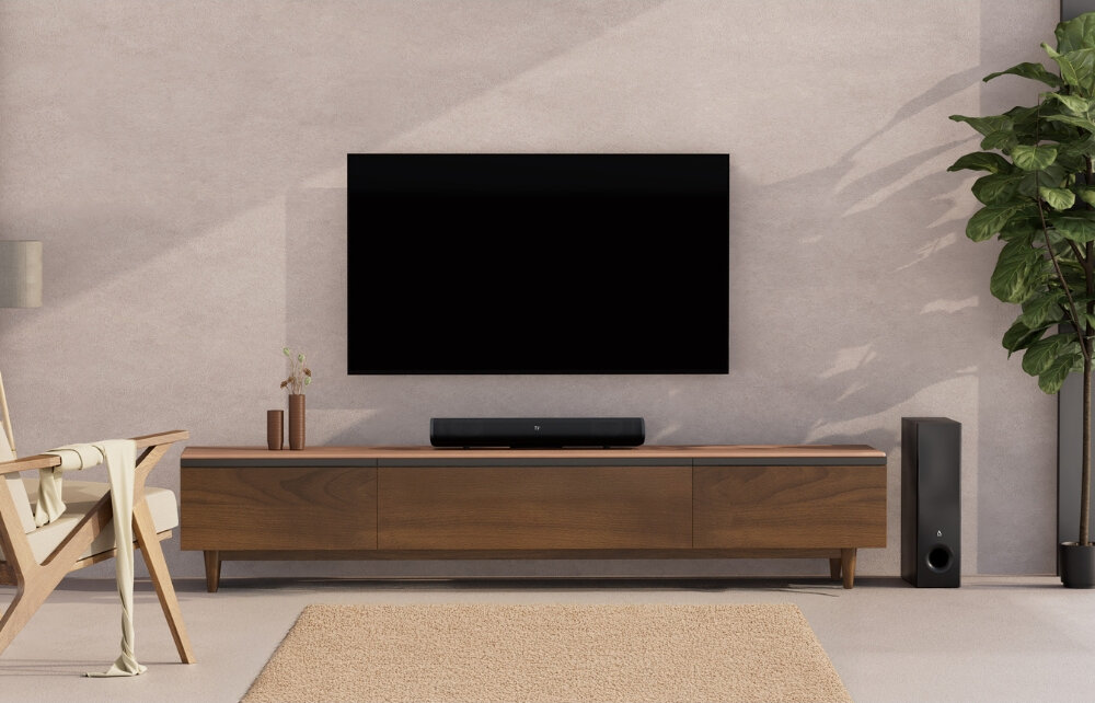 Głośniki CREATIVE Stage Pro 2.1
                soundbar z subwooferem na szafce obok telewizora małe średnie przestrzenie do biura do salonu tryby bliskiego dalekiego pola mocny bas