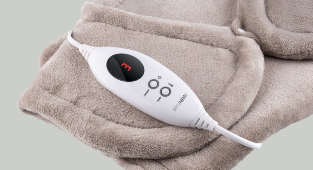 Podgrzewana kamizelka HYUNDAI CCH658 Beżowy czujnik przegrzania, automatyczne wyłączanie, niski pobór mocy, odłączany pilot