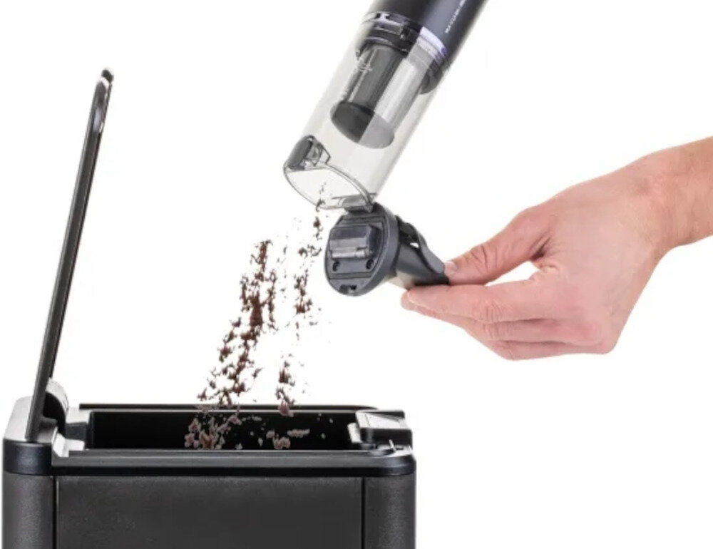 Odkurzacz ręczny ETA Handy Jet 342790000 Lekka konstrukcja waga Ergonomiczny uchwyt wysoka jakość filtracja HEPA z metalowym filtrem wstępnym czyste i zdrowe powietrze pojemnik na kurz otwierany jednym przyciskiem