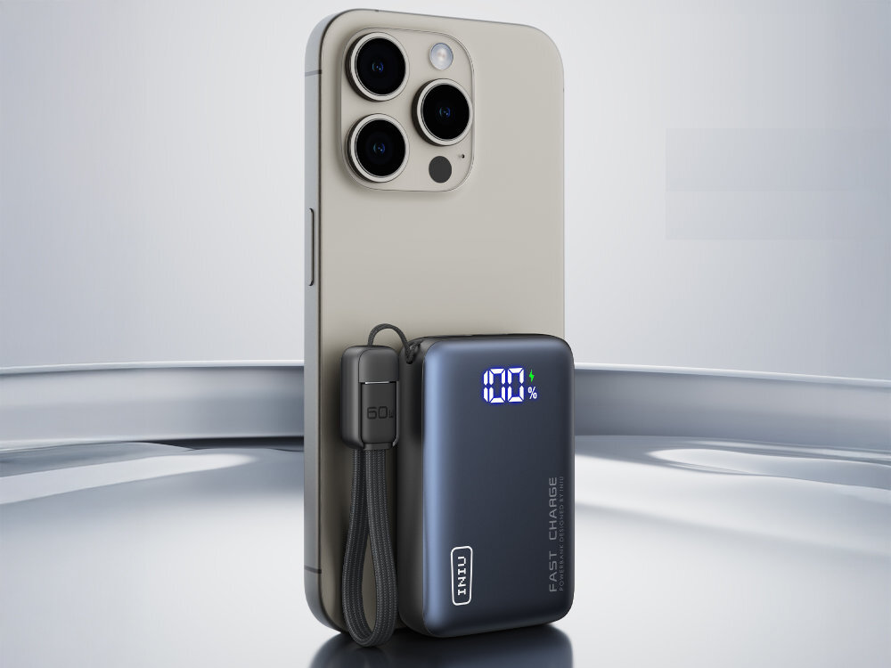 INIU Pocket Pro Small 10000 mAh - powerbank ze smartfonem