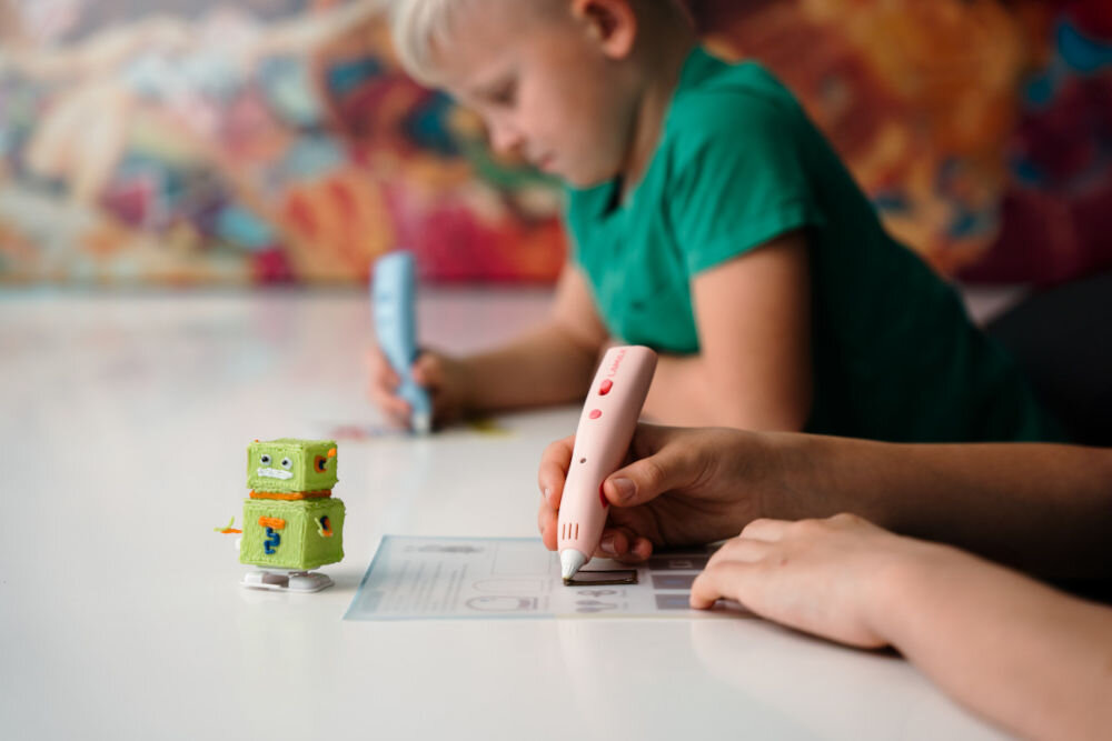 LAMAX ArtKid1 3D Robo Set zestaw do długopisu 3D dla dzieci kreatywna zabawa roboty