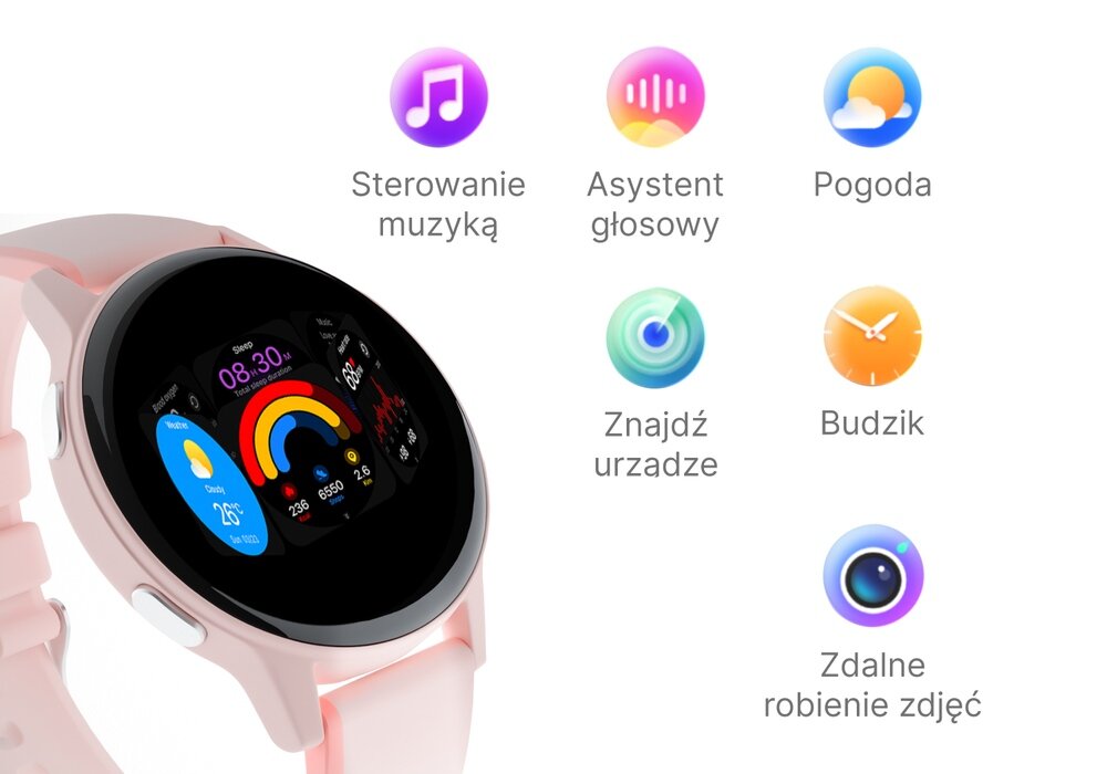 Smartwatch IGO Watch 4 funkcje smart muzyka zdjęcia pogoda kalkulator znajdź telefon widok 3D