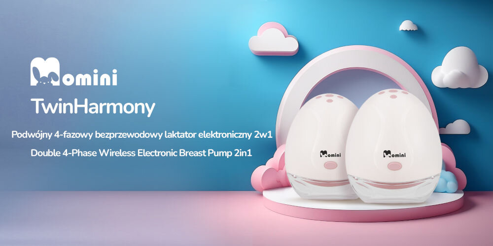 Laktator MOMINI TwinHarmony Podwójny wygląd