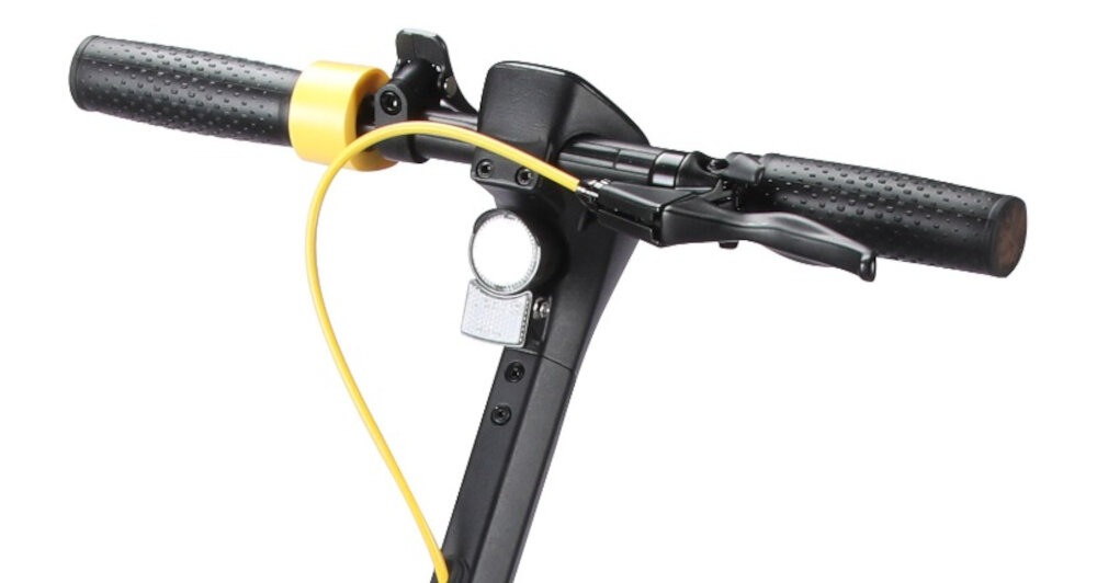 Hulajnoga elektryczna XRIDER M10 LIGHT+ Czarny przednie i tylne swiatlo tylne swiatlo hamowania