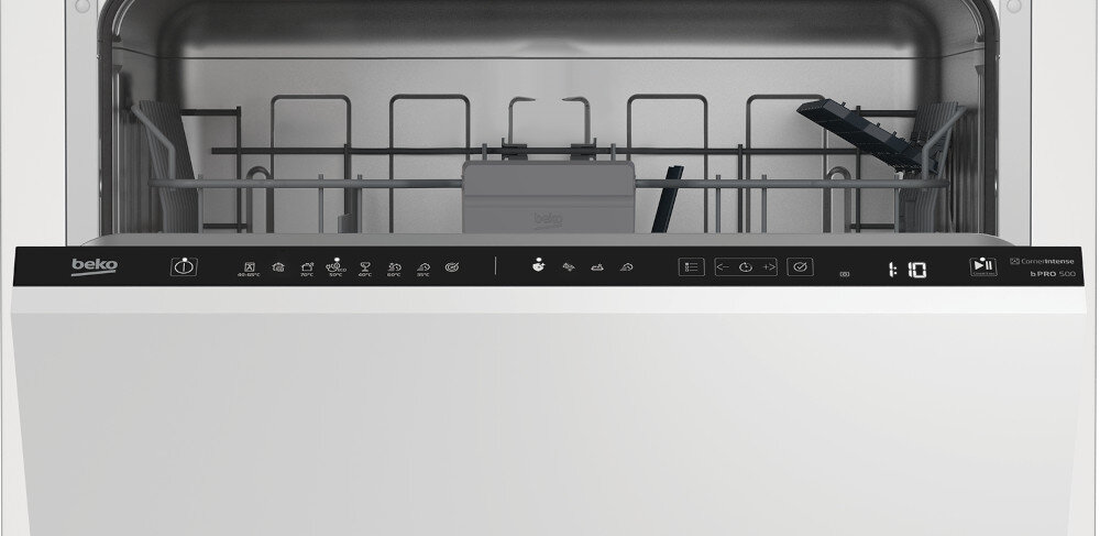 ZMYWARKA BEKO BDIN38440C panel sterowania programy funkcje wybór wyświetlacz LED przyciski interfejs