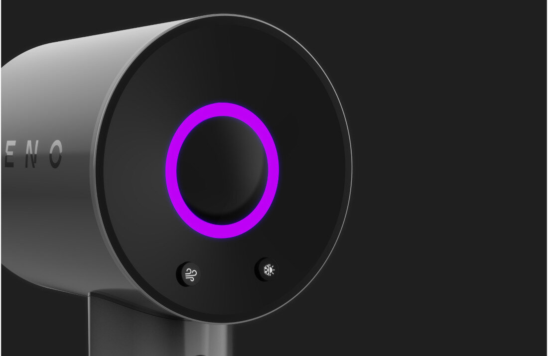 Suszarka AENO HD1 1500W Wygodny wskaźnik LED kontrola precyzja stylizacja ustawienia temperatura monitoring informacja