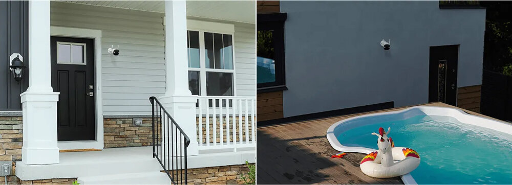 Kamera IMOU Bullet 2E 4MP IPC-F42FP niewielkie wymiary 147,7 x 74 x 74,2 mm szablon instalacyjny akcesoria montazowe