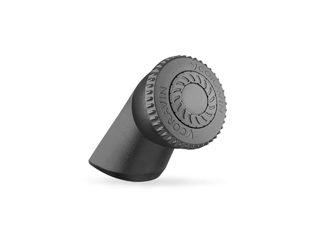 Areator do systemu do przechowywania wina CORAVIN Pivot Czarny  Degustacja bez presji czasu wygląd design tło wizualizacja prezentacja