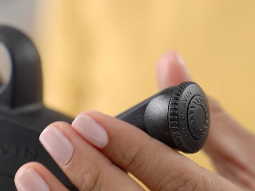 Areator do systemu do przechowywania wina CORAVIN Pivot Czarny od 60 do 90 minut